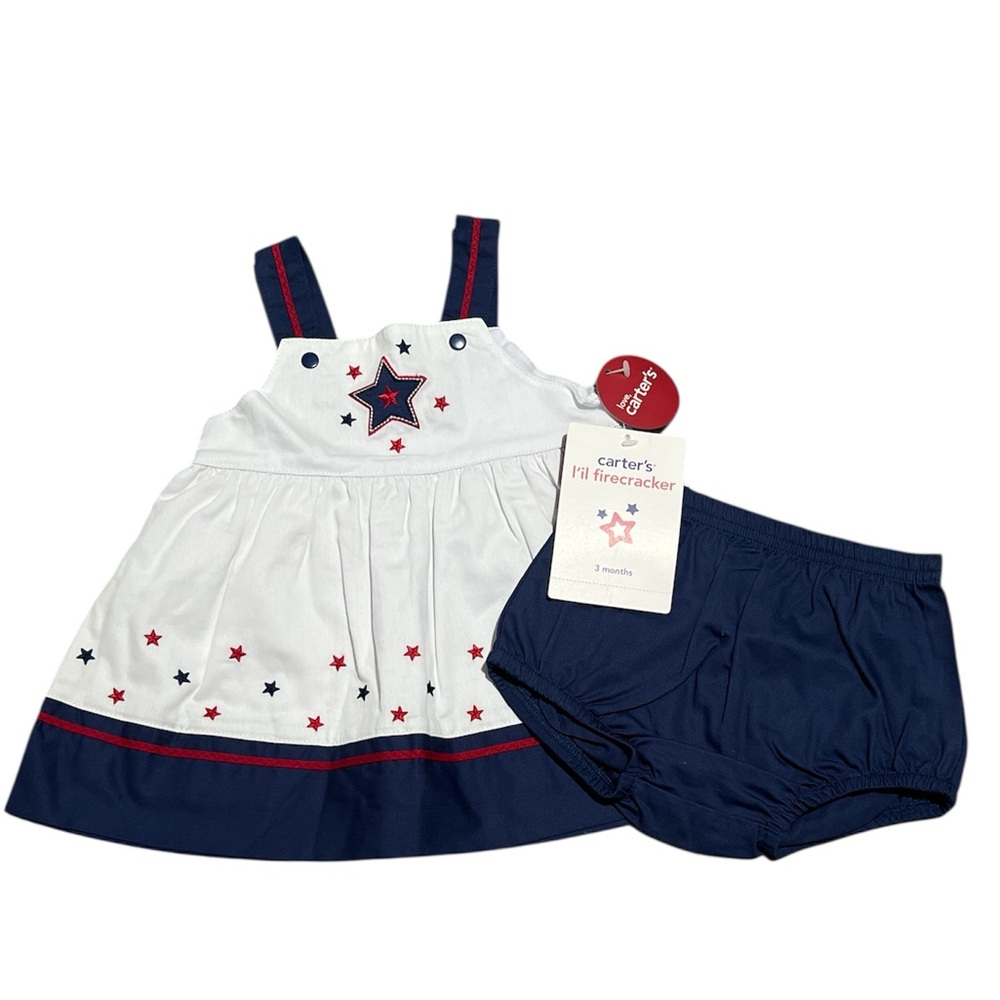 Carter’s L’il Firecracker Dress & Diaper Cover